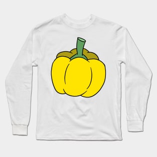 Yellow Bell Pepper Long Sleeve T-Shirt